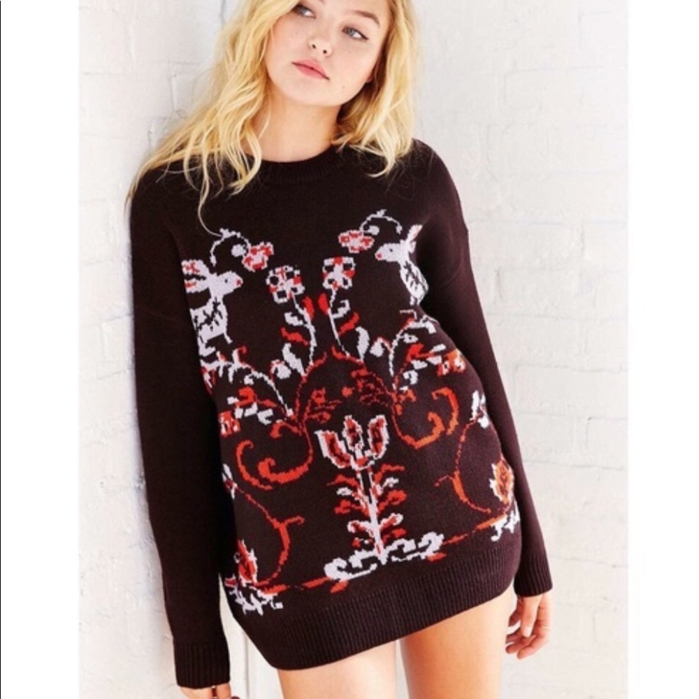 New Urban Outfitters Enchanted Bunny Easter Spring Sweater